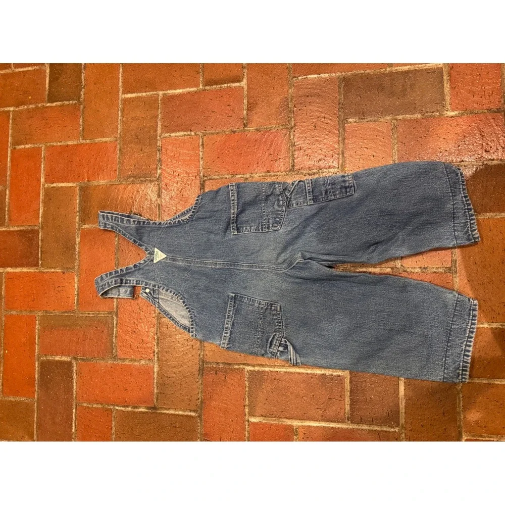 OshKosh Bgosh Kids 3T Blue Denim Overalls Carpenter‎ Bib Dungarees Medium Wash